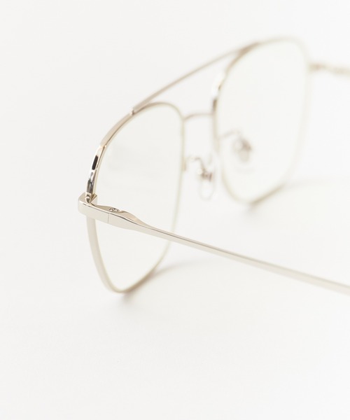 AIM（エイム）の「aim/エイム  ssallai メガネ ダブルブリッジシェイプ クリアレンズ ボストングラス 2026年春夏（メガネ・レディース・シルバー・FREE）」の11枚目の写真
