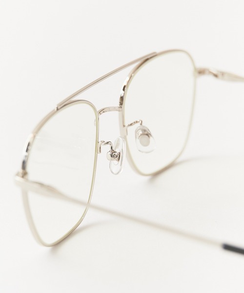 AIM（エイム）の「aim/エイム  ssallai メガネ ダブルブリッジシェイプ クリアレンズ ボストングラス 2026年春夏（メガネ・レディース・シルバー・FREE）」の12枚目の写真