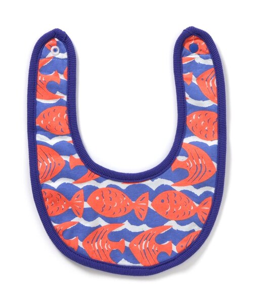 BREEZE（ブリーズ）の「リバーシブルスタイ　マイファーストブリーズ（スタイ/よだれかけ・キッズ・クリーム/アイボリー/チャコール/ミント/オレンジ/イエロー/キャメル/レインボー/レッド・80）」の8枚目の写真