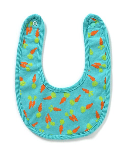 BREEZE（ブリーズ）の「リバーシブルスタイ　マイファーストブリーズ（スタイ/よだれかけ・キッズ・クリーム/アイボリー/チャコール/ミント/オレンジ/イエロー/キャメル/レインボー/レッド・80）」の4枚目の写真