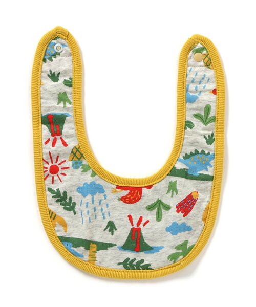 BREEZE（ブリーズ）の「リバーシブルスタイ　マイファーストブリーズ（スタイ/よだれかけ・キッズ・クリーム/アイボリー/チャコール/ミント/オレンジ/イエロー/キャメル/レインボー/レッド・80）」の9枚目の写真