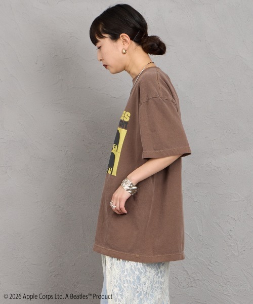 GOOD ROCK SPEED（グッドロックスピード）の「[GOOD ROCK SPEED/グッドロックスピード] 別注 THE BEATLES ロックプリントTシャツ(A Hard Day's Night)（Tシャツ/カットソー・レディース・ブラウン・M/L/XL）」の11枚目の写真