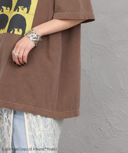 GOOD ROCK SPEED（グッドロックスピード）の「[GOOD ROCK SPEED/グッドロックスピード] 別注 THE BEATLES ロックプリントTシャツ(A Hard Day's Night)（Tシャツ/カットソー・レディース・ブラウン・M/L/XL）」の2枚目の写真