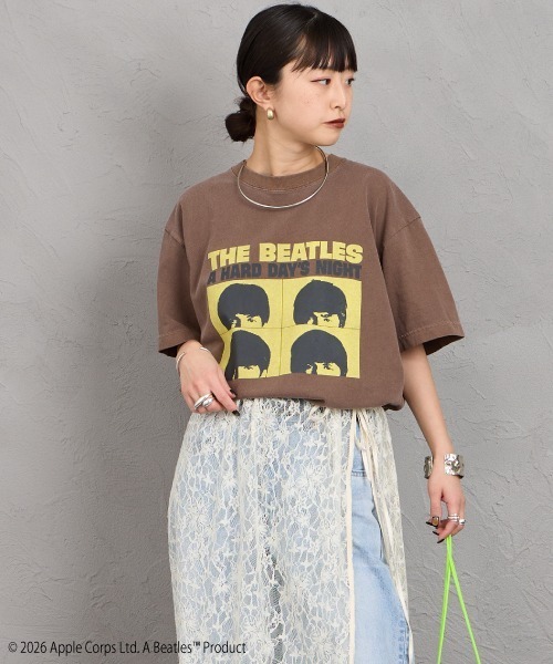 GOOD ROCK SPEED（グッドロックスピード）の「[GOOD ROCK SPEED/グッドロックスピード] 別注 THE BEATLES ロックプリントTシャツ(A Hard Day's Night)（Tシャツ/カットソー・レディース・ブラウン・M/L/XL）」の6枚目の写真