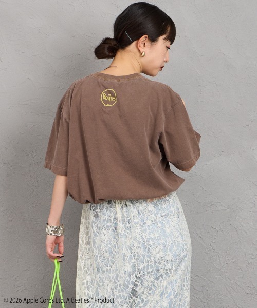 GOOD ROCK SPEED（グッドロックスピード）の「[GOOD ROCK SPEED/グッドロックスピード] 別注 THE BEATLES ロックプリントTシャツ(A Hard Day's Night)（Tシャツ/カットソー・レディース・ブラウン・M/L/XL）」の7枚目の写真