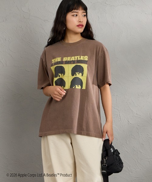 GOOD ROCK SPEED（グッドロックスピード）の「[GOOD ROCK SPEED/グッドロックスピード] 別注 THE BEATLES ロックプリントTシャツ(A Hard Day's Night)【追加】（Tシャツ/カットソー・レディース・ブラウン・M/L/XL）」の20枚目の写真