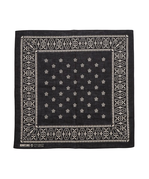 schott(ショット)の「Schott/ショット/BANDANA REBEL STAR/バンダナ レベルスター(バンダナ/スカーフ・メンズ・マスタード/ブラック・F)」の1枚目の写真