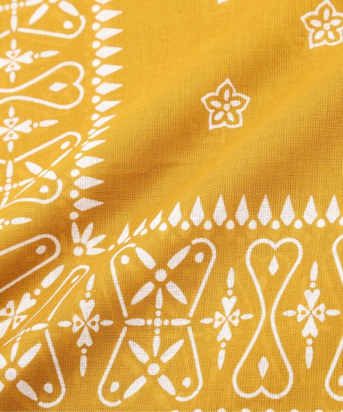 schott(ショット)の「Schott/ショット/BANDANA REBEL STAR/バンダナ レベルスター(バンダナ/スカーフ・メンズ・マスタード/ブラック・F)」の5枚目の写真