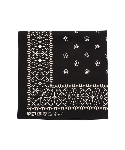 schott(ショット)の「Schott/ショット/BANDANA REBEL STAR/バンダナ レベルスター(バンダナ/スカーフ・メンズ・マスタード/ブラック・F)」の12枚目の写真