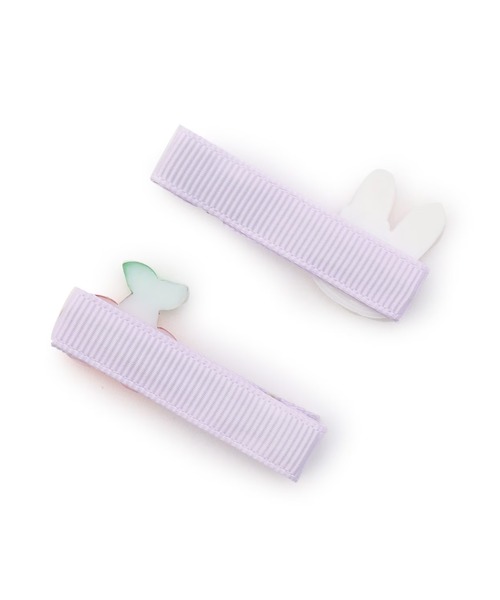 KP DECO（ケーピーデコ）の「mimiちゃん×チェリー ヘアクリップ（バレッタ/ヘアクリップ・キッズ・ピンク/ラベンダー・FREE）」の3枚目の写真
