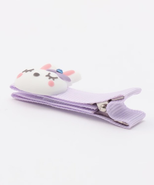 KP DECO（ケーピーデコ）の「mimiちゃん×チェリー ヘアクリップ（バレッタ/ヘアクリップ・キッズ・ピンク/ラベンダー・FREE）」の4枚目の写真