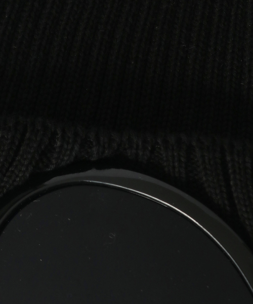 C.P. COMPANY（シーピーカンパニー）の「C.P.Company / シーピーカンパニー COTTON GOGGLE BEANIE（ニットキャップ/ビーニー・メンズ・カーキ/ブラック・FREE）」の4枚目の写真