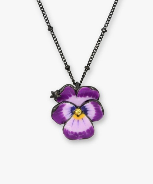 ビオラモチーフ ネックレス（ネックレス）｜ANNA SUI（アナスイ）の 