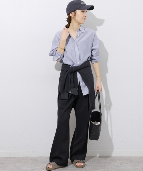 JOURNAL STANDARD relume(ジャーナルスタンダード レリューム)の「ライトストライプシャツ(シャツ/ブラウス・レディース・ホワイト/ピンク系その他/ブルー・FREE)」の12枚目の写真