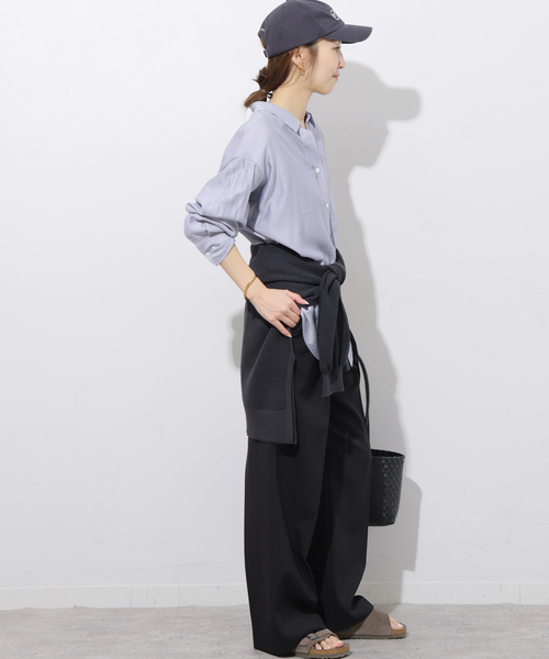 JOURNAL STANDARD relume(ジャーナルスタンダード レリューム)の「ライトストライプシャツ(シャツ/ブラウス・レディース・ホワイト/ピンク系その他/ブルー・FREE)」の13枚目の写真