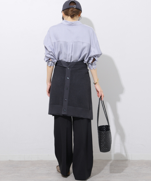 JOURNAL STANDARD relume(ジャーナルスタンダード レリューム)の「ライトストライプシャツ(シャツ/ブラウス・レディース・ホワイト/ピンク系その他/ブルー・FREE)」の14枚目の写真