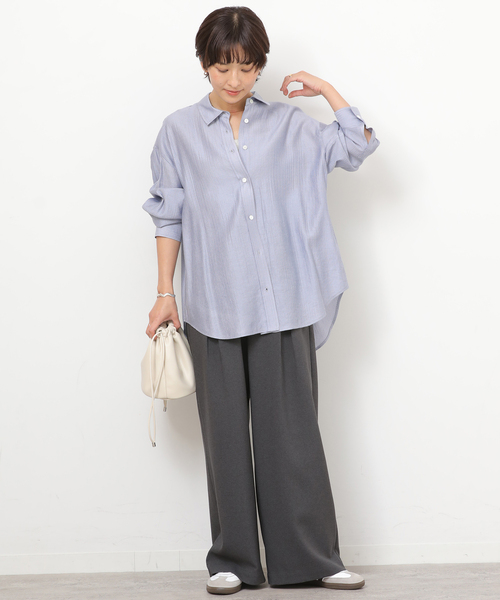 JOURNAL STANDARD relume(ジャーナルスタンダード レリューム)の「ライトストライプシャツ(シャツ/ブラウス・レディース・ホワイト/ピンク系その他/ブルー・FREE)」の19枚目の写真