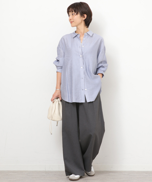 JOURNAL STANDARD relume(ジャーナルスタンダード レリューム)の「ライトストライプシャツ(シャツ/ブラウス・レディース・ホワイト/ピンク系その他/ブルー・FREE)」の20枚目の写真