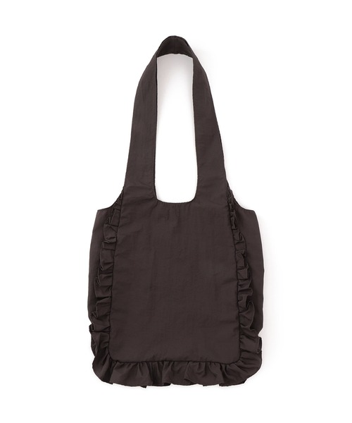 ADAM ET ROPE'(アダムエロペ)の「フリルトートバッグ(トートバッグ・レディース・チャコールグレー/クリーム・FREE)」の12枚目の写真