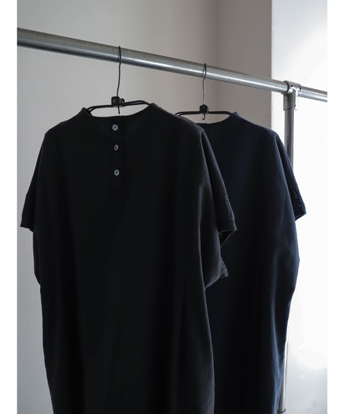 コットンポリニットコンビ Vネックワンピース | NOMBRE IMPAIR