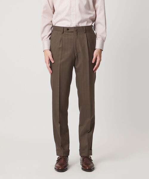 UNITED ARROWS(ユナイテッドアローズ)の「Vitale Barberis Canonico シャドーストライプ シングル 3ボタン スーツ MC―MODEL 撥水(セットアップ・メンズ・モカ・46/48)」の8枚目の写真