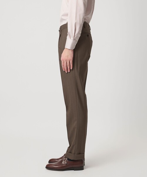 UNITED ARROWS(ユナイテッドアローズ)の「Vitale Barberis Canonico シャドーストライプ シングル 3ボタン スーツ MC―MODEL 撥水(セットアップ・メンズ・モカ・46/48)」の9枚目の写真