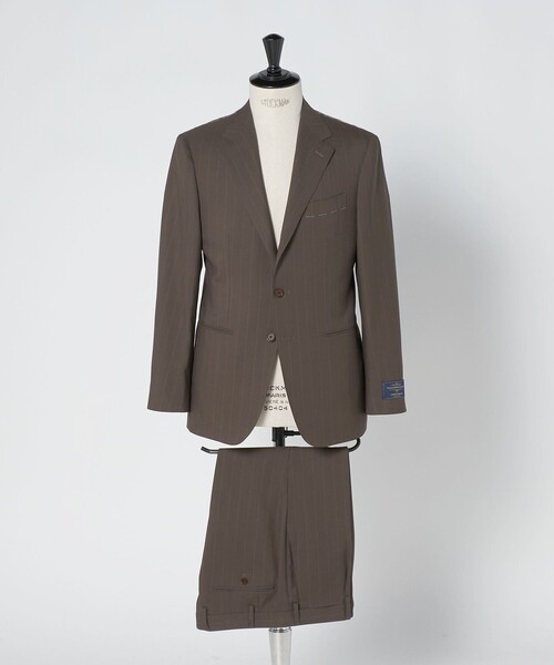 UNITED ARROWS(ユナイテッドアローズ)の「Vitale Barberis Canonico シャドーストライプ シングル 3ボタン スーツ MC―MODEL 撥水(セットアップ・メンズ・モカ・46/48)」の11枚目の写真