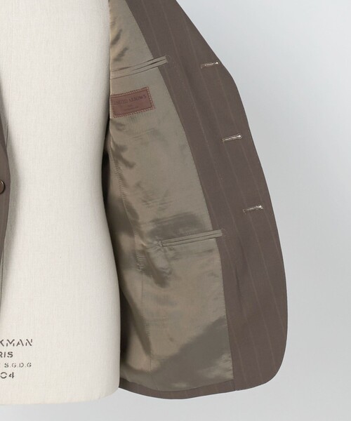 UNITED ARROWS(ユナイテッドアローズ)の「Vitale Barberis Canonico シャドーストライプ シングル 3ボタン スーツ MC―MODEL 撥水(セットアップ・メンズ・モカ・46/48)」の17枚目の写真