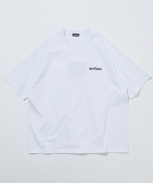 FREAK'S STORE(フリークスストア)の「限定展開 WILD THINGS×FREAK'S STORE ワイルドシングス 別注 ビッグシルエット タイガーモチーフ バック刺繍 ワッペン Tシャツ(Tシャツ/カットソー・メンズ・杢グレー/ホワイト/ブラウン/ブラック/グレイッシュベージュ/ピンク・SMALL/LARGE/MEDIUM)」の12枚目の写真