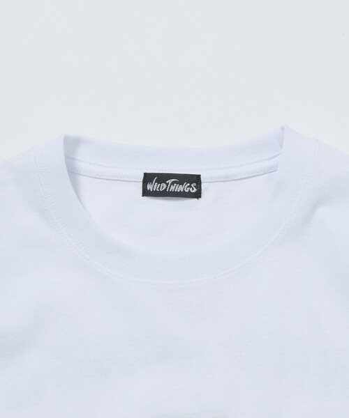 FREAK'S STORE(フリークスストア)の「限定展開 WILD THINGS×FREAK'S STORE ワイルドシングス 別注 ビッグシルエット タイガーモチーフ バック刺繍 ワッペン Tシャツ(Tシャツ/カットソー・メンズ・杢グレー/ホワイト/ブラウン/ブラック/グレイッシュベージュ/ピンク・SMALL/LARGE/MEDIUM)」の13枚目の写真