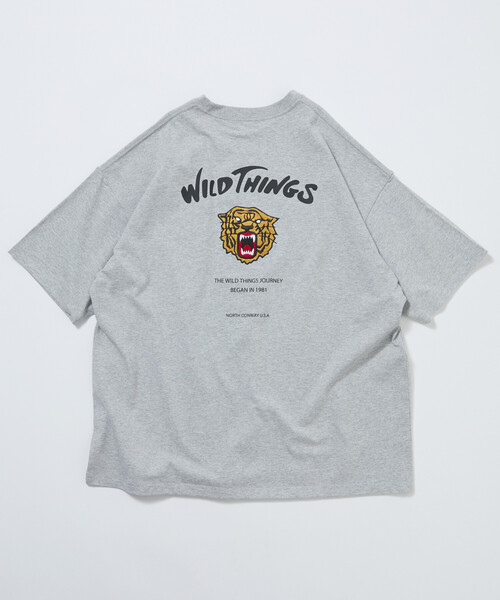 FREAK'S STORE(フリークスストア)の「限定展開 WILD THINGS×FREAK'S STORE ワイルドシングス 別注 ビッグシルエット タイガーモチーフ バック刺繍 ワッペン Tシャツ(Tシャツ/カットソー・メンズ・杢グレー/ホワイト/ブラウン/ブラック/グレイッシュベージュ/ピンク・SMALL/LARGE/MEDIUM)」の18枚目の写真