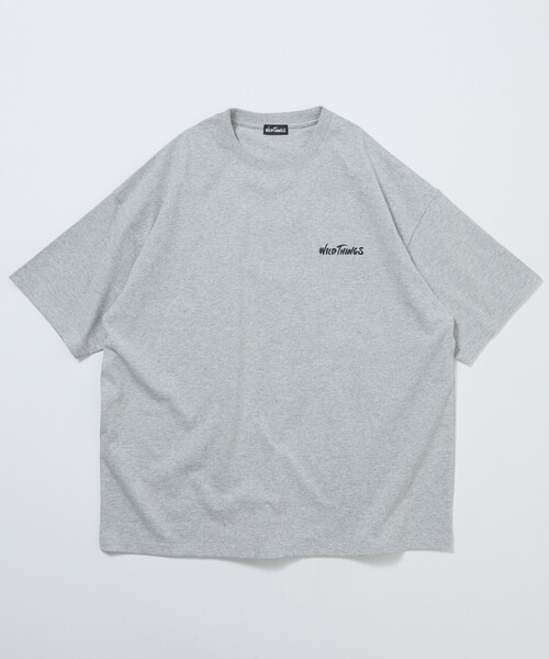 FREAK'S STORE(フリークスストア)の「限定展開 WILD THINGS×FREAK'S STORE ワイルドシングス 別注 ビッグシルエット タイガーモチーフ バック刺繍 ワッペン Tシャツ(Tシャツ/カットソー・メンズ・杢グレー/ホワイト/ブラウン/ブラック/グレイッシュベージュ/ピンク・SMALL/LARGE/MEDIUM)」の20枚目の写真