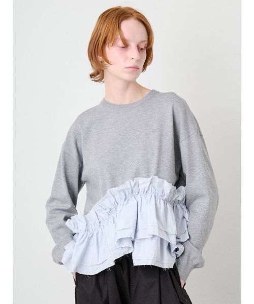 SORIN(ソリン )の「Ruffled Hem Big Knit/ラッフルヘム ビッグニット(ニット/セーター・レディース・その他/ブラック/ダークグレー・38)」の15枚目の写真