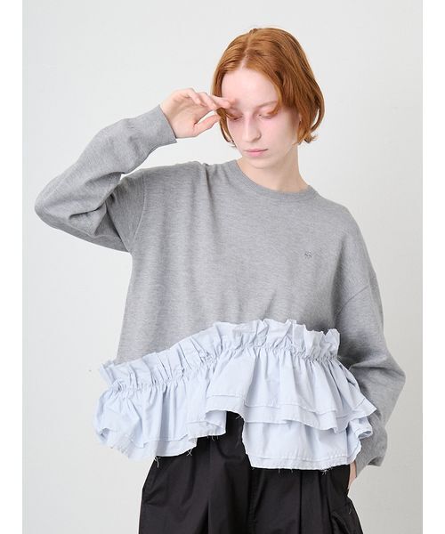 SORIN(ソリン )の「Ruffled Hem Big Knit/ラッフルヘム ビッグニット(ニット/セーター・レディース・その他/ブラック/ダークグレー・38)」の16枚目の写真