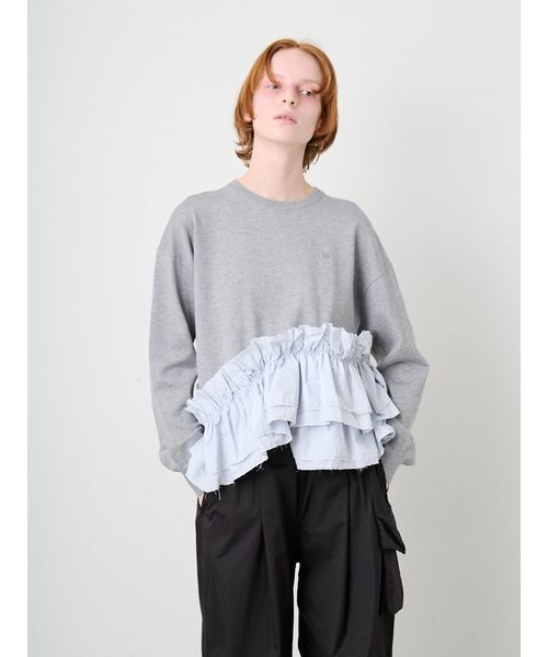 SORIN(ソリン )の「Ruffled Hem Big Knit/ラッフルヘム ビッグニット(ニット/セーター・レディース・その他/ブラック/ダークグレー・38)」の17枚目の写真
