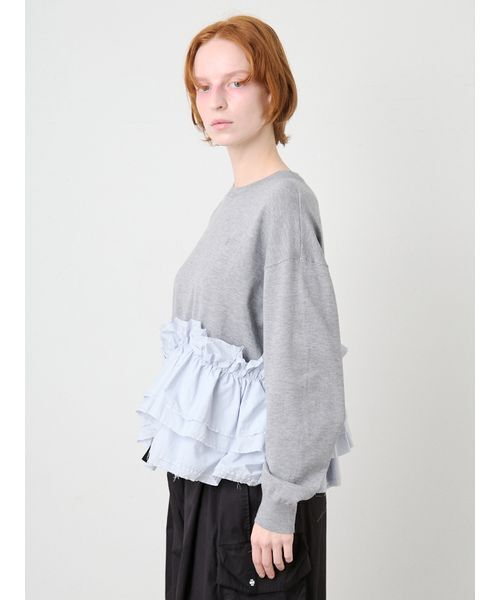 SORIN(ソリン )の「Ruffled Hem Big Knit/ラッフルヘム ビッグニット(ニット/セーター・レディース・その他/ブラック/ダークグレー・38)」の18枚目の写真