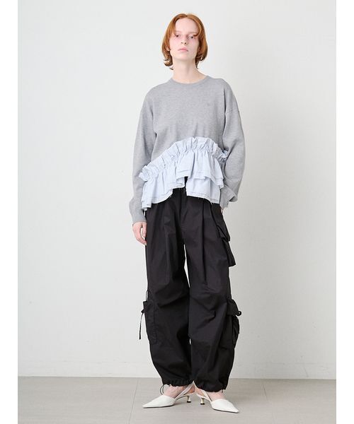 SORIN(ソリン )の「Ruffled Hem Big Knit/ラッフルヘム ビッグニット(ニット/セーター・レディース・その他/ブラック/ダークグレー・38)」の21枚目の写真