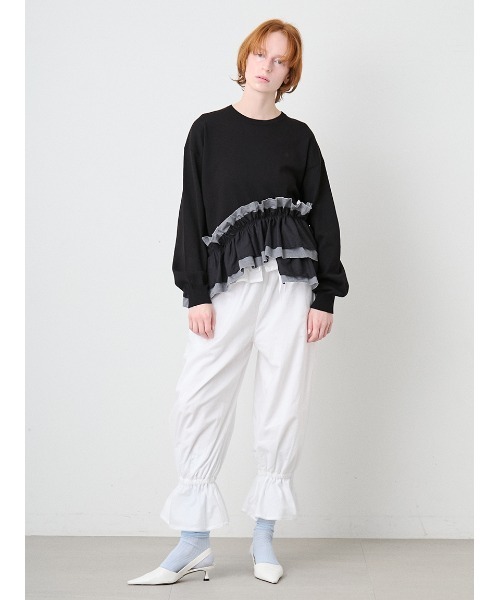 SORIN(ソリン )の「Ruffled Hem Big Knit/ラッフルヘム ビッグニット(ニット/セーター・レディース・その他/ブラック/ダークグレー・38)」の9枚目の写真