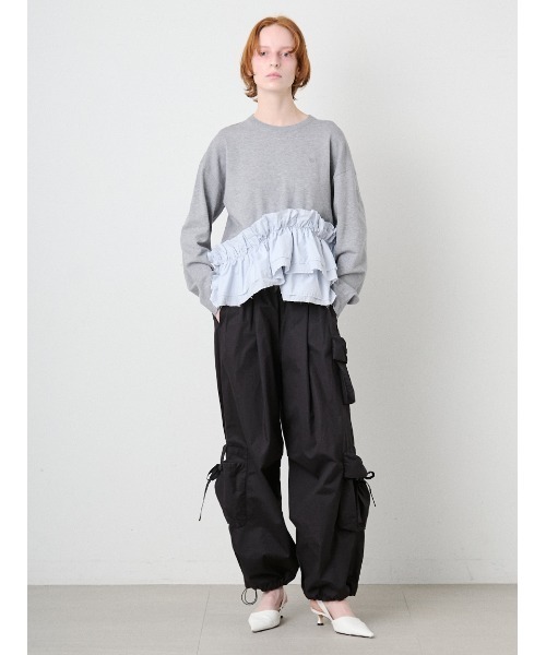 SORIN(ソリン )の「Ruffled Hem Big Knit/ラッフルヘム ビッグニット(ニット/セーター・レディース・その他/ブラック/ダークグレー・38)」の12枚目の写真