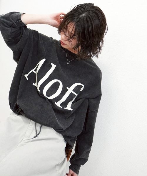 gossara(ゴサラ)の「【ラフに着映える】AlofiドロストロンT(Tシャツ/カットソー・レディース・チャコール/ネイビー/アイボリー・FREE)」の8枚目の写真