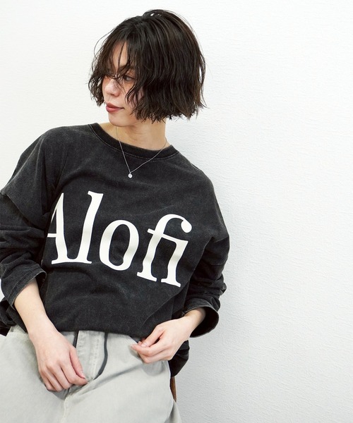 gossara(ゴサラ)の「【ラフに着映える】AlofiドロストロンT(Tシャツ/カットソー・レディース・チャコール/ネイビー/アイボリー・FREE)」の9枚目の写真