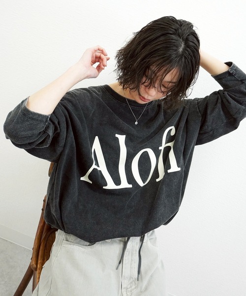 gossara(ゴサラ)の「【ラフに着映える】AlofiドロストロンT(Tシャツ/カットソー・レディース・チャコール/ネイビー/アイボリー・FREE)」の10枚目の写真