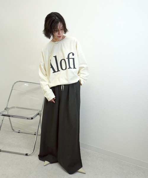 gossara(ゴサラ)の「【ラフに着映える】AlofiドロストロンT(Tシャツ/カットソー・レディース・チャコール/ネイビー/アイボリー・FREE)」の15枚目の写真