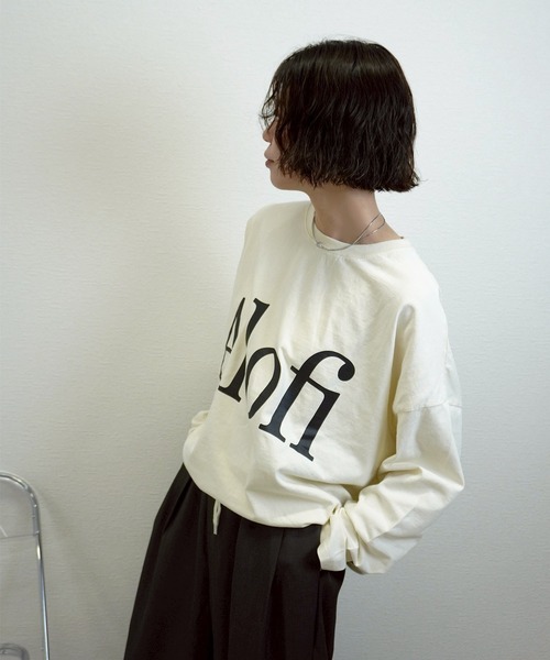 gossara(ゴサラ)の「【ラフに着映える】AlofiドロストロンT(Tシャツ/カットソー・レディース・チャコール/ネイビー/アイボリー・FREE)」の22枚目の写真