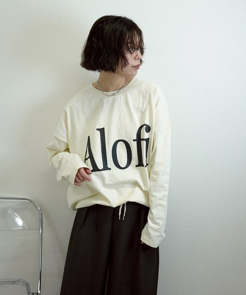 gossara(ゴサラ)の「【ラフに着映える】AlofiドロストロンT(Tシャツ/カットソー・レディース・チャコール/ネイビー/アイボリー・FREE)」の16枚目の写真