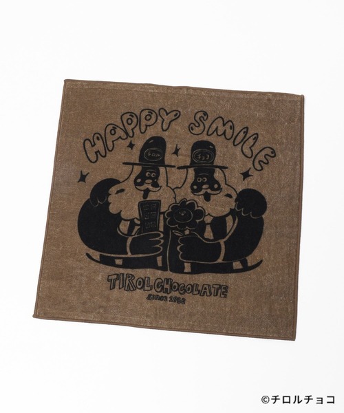 LEPSIM（レプシィム）の「【チロルチョコ×LEPSIM】イラストハンカチタオル　647992（ハンカチ/ハンドタオル・レディース・アイボリー/ブラウン・ONE SIZE）」の4枚目の写真