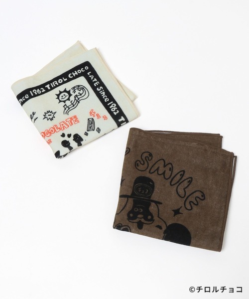 LEPSIM（レプシィム）の「【チロルチョコ×LEPSIM】イラストハンカチタオル　647992（ハンカチ/ハンドタオル・レディース・アイボリー/ブラウン・ONE SIZE）」の10枚目の写真