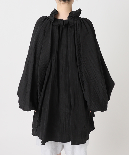 CITYSHOP(シティーショップ)の「SHAKA SHAKA BLOUSE:ブラウス(シャツ/ブラウス・レディース・ブラック/アイボリー・FREE)」の16枚目の写真