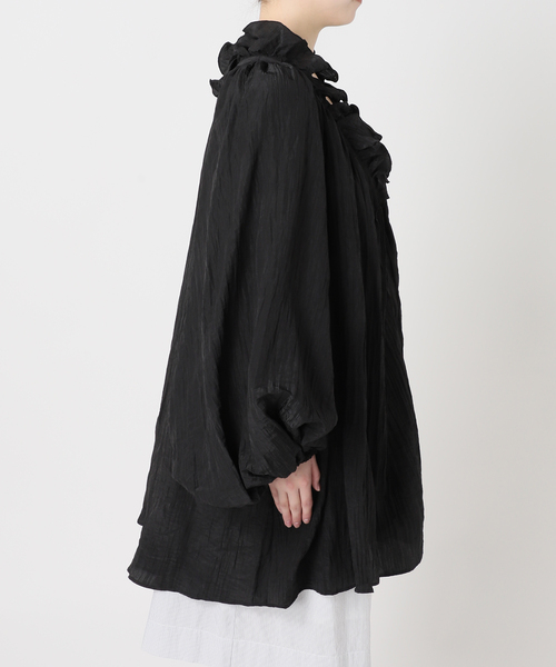 CITYSHOP(シティーショップ)の「SHAKA SHAKA BLOUSE:ブラウス(シャツ/ブラウス・レディース・ブラック/アイボリー・FREE)」の17枚目の写真