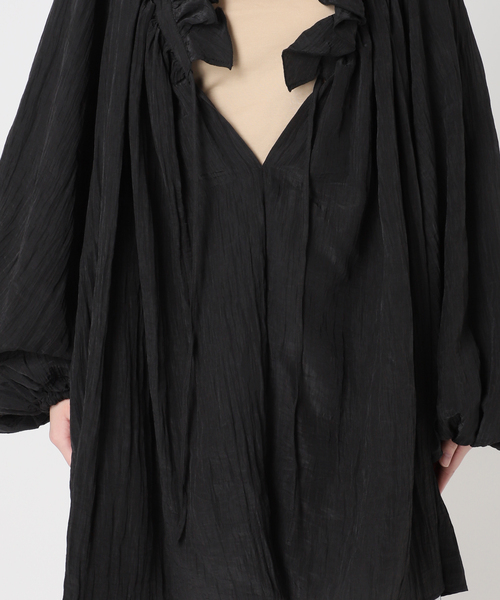 CITYSHOP(シティーショップ)の「SHAKA SHAKA BLOUSE:ブラウス(シャツ/ブラウス・レディース・ブラック/アイボリー・FREE)」の20枚目の写真